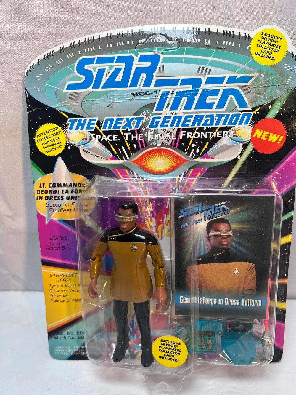 1993 Playmates Star Trek - The Next Generation - Lt Commander Geordi LaForge NOS